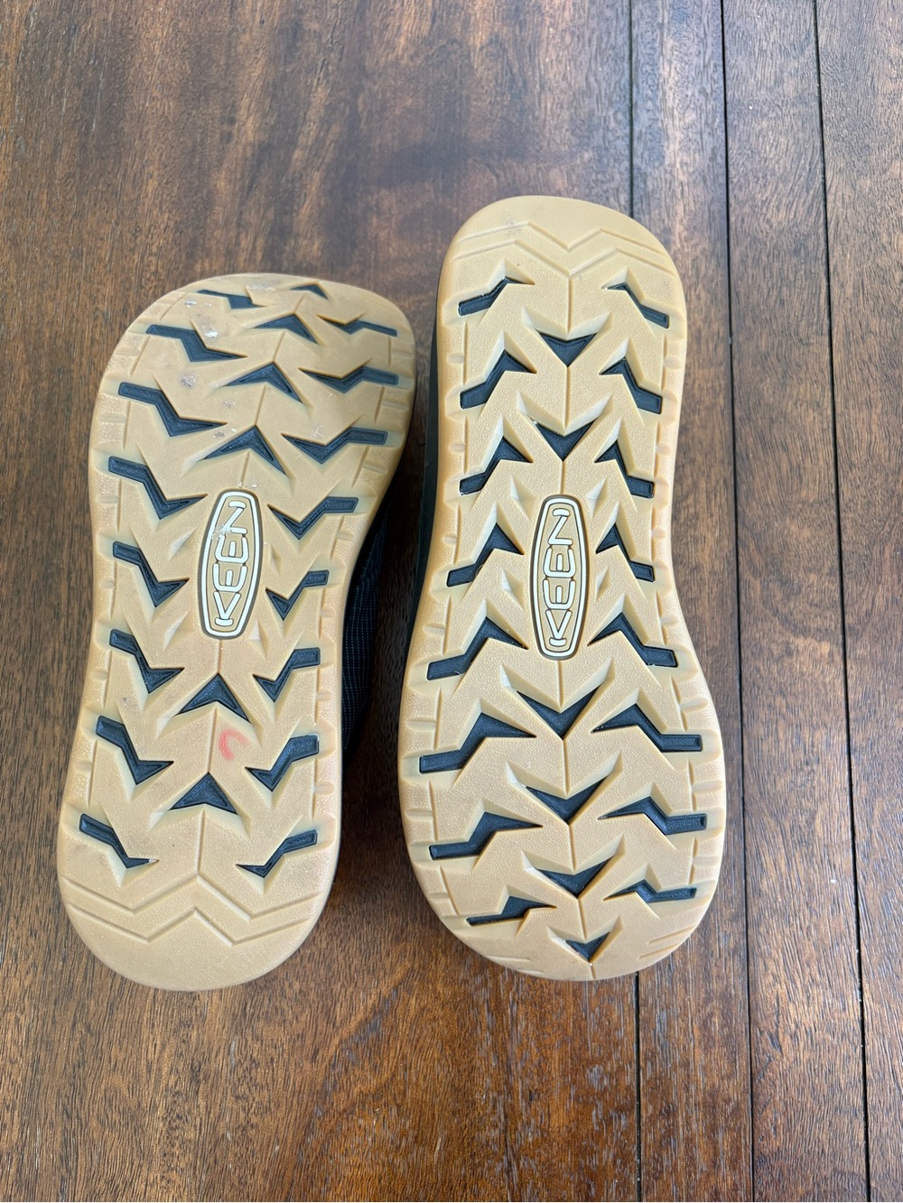 KEEN Whyser Slip On Shoes Women 9 Teal Grid Pattern Ripstop Camp Gorpcore - Picture 7 of 8
